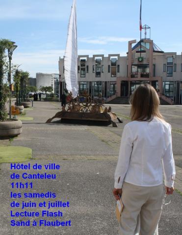 Lecture sur le marché à Canteleu